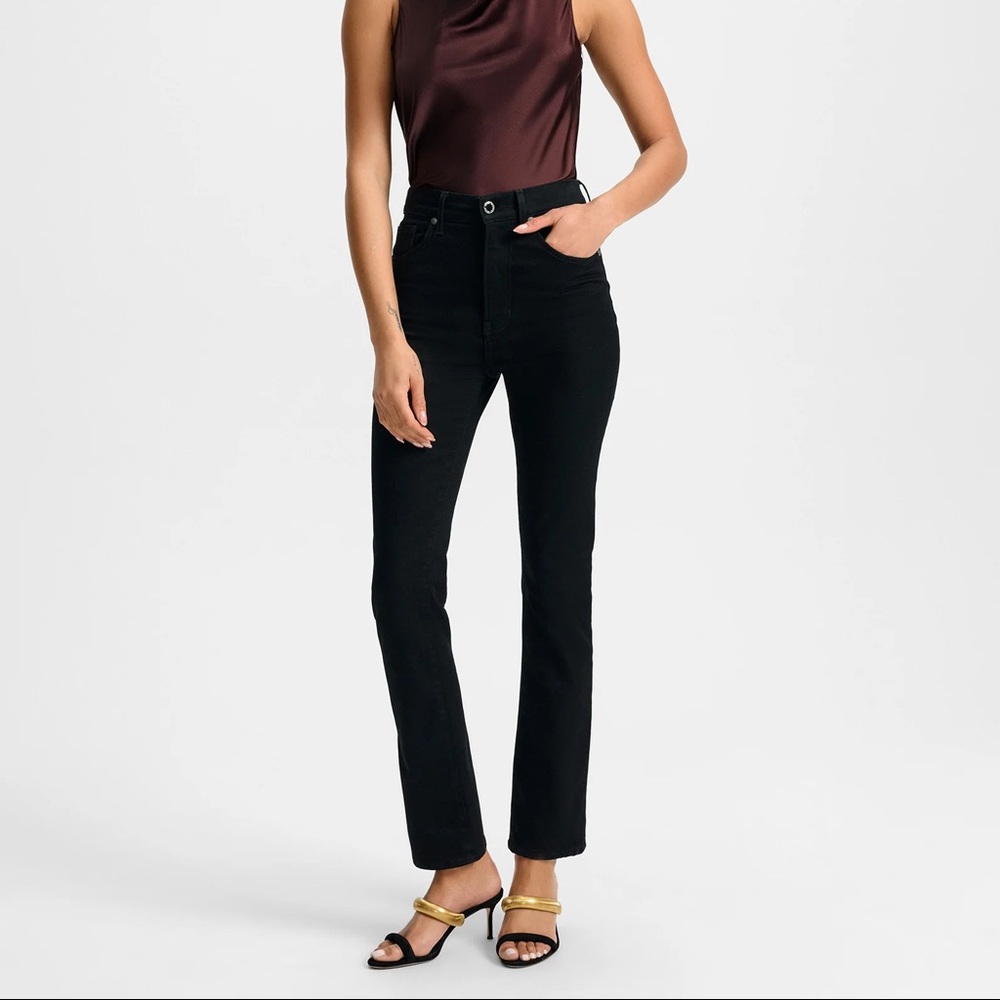 Veronica Beard Lydia Ultra-Slim High Rise Black Jeans